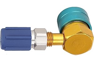 QIILU Coupleur Rapide, R1234YF à R134A Coupleur Rapide Côté Bas Adaptateur De Climatisation De Voiture