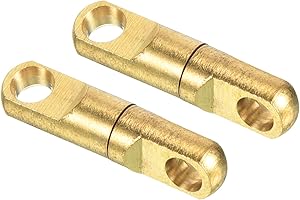 PATIKIL Pesca Pesado Giratorio, 10uds 264lb Cobre Rodamiento Viento Terminal Aparejo para Grande Juego Pesca, Oro