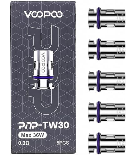VOOPOO PNP Coils [5 Pack], PNP TW Coils for Voopoo Drag H80S Kit, Voopoo  Drag E60 Kit, Drag S/X PnP-X Kit, Drag S/X, Argus Pro Pod Kit