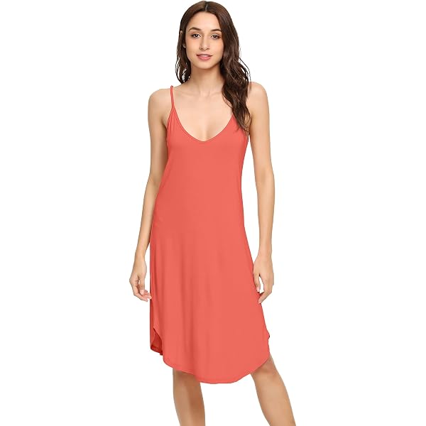 WiWi Women's Sleeveless Nightgown - Soft Bamboo Viscose Racerback Sleepshirt For Plus Size (S-4X) - View #7