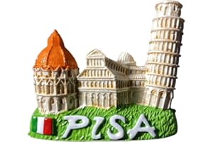 MOIILVCLA Krzywa Wieża w Pizie Włochy magnes na lodówkę pamiątka podróżna 3D dekoracja na lodówkę naklejka magnetyczna kolekcja rzemieślnicza