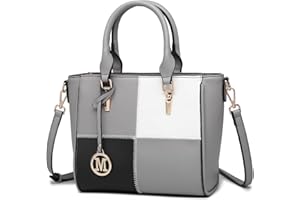 Miss Lulu Petit Sac à Main de Femme avec Bandoulière,Sac à Bandoulière Classique à Carreaux,Chic PU Cabas Femme