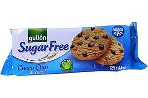 gullon zucchero libero Choc Chip Biscotti Biscotti 125 G della confezione