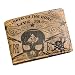 Produktbild Jack's Inn 54 Kollektion Rock Hard Styles - Geldbörse "Tequila" Vintage Skull Druck echtes Leder braun