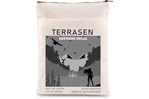 BAUNA TOG Reader Book Sleeve Queen of Terrasen Bookish Gift ACOTAR Book Lover Merch SJM Book Fans Book Cover with Zipper (Terrasen BM)