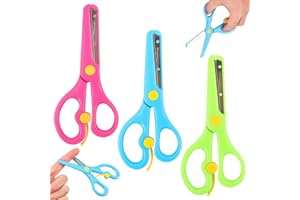 COYUN 3 pcs forbice di sicurezza per bambini, asilo, principianti, addestramento, scuola