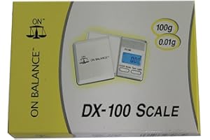 On Balance Accurate Mini Weighing Scales Notebook, Lite, Tabletop, Square, Pocket, Mini & Dual Display Scales by Lizzy® (DX-100)