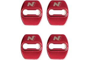 HZADY 4 Stück Autotürschloss-Abdeckung, passend for Hyundai, for Tucson, for Creta, for I20, for I30, for N, for Fastback, for I30N, for Veloster, for KONA, for Aktivatorgehäuse, Styling-Zubehör (Color : R