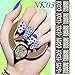 Neverland 12 Tips/Sheet 6 Different Disigned Easy Nail Art Nail Vinyls Nail Stencil Sheets Stencil Stickers Set
