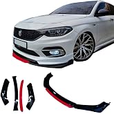 Fiat Egea İle Uyumlu &Ouml;n Lip 4 Par&ccedil;a Tampon Eki Fiat Egea İle Uyumlu Karlık Model Lip