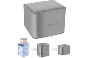 Cexovo Ultra Platz Sparender Selbstkomprimierender Organizer Platzsparender Komprimierender Organizer Aufbewahrung für Bettdecken for Bettdecken Decken Kleidung 54x42x60CM