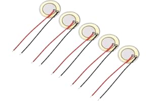 sourcing map 5 Pcs Piezo Discs 20mm Acoustic Pickup Transducer Microphone Trigger Element CBG Guitar