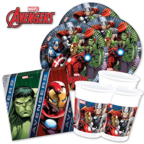 MARVEL's Avengers Power PartyBox - für Mottoparty & Geburtstag Party Set