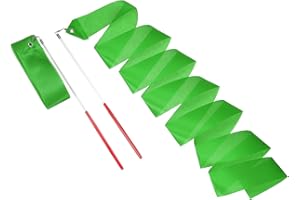 sourcing map Dance Ribbons, Rhythmic Gymnastics Ribbon Streamers Dancer Wand Twirling Dancing Ribbons for Artistic Dancing Gymnastics Training