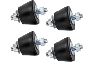 Cherbowing amortisseurs de vibrations de climatiseurs Pieds anti-vibrations de climatiseur split pour fixation antivibratoires amortisseurs support mural en caoutchouc amortisseur de vibrations