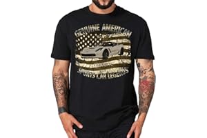 SHIRTMATIC Vette Chevy USA American Sports Car T-Shirt Corvette Oldtimer