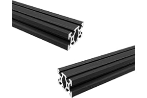 iYueMps 2040 Aluminum Extrusion 2pcs 700mm V Type Black European Standard Anodized 2040 Aluminum Profile Extrusion Linear Rail for 3D Printer and CNC DIY Laser Engraving Machine