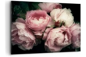 ARTTOR Lienzos decorativos 100x70cm Cuadro Sobre Lienzo Moderno peonía flor Grande Dormitorio Cocina Cuadros Pared Imágenes Cuadros Decoracion Salon Wall Art Prints Decor Canvas AA100x70-3930