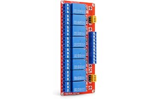 24V 8-kanals relämodul, relä med optokopplarisolering Hög & låg utlösningsmodul