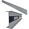 REFINA 3'4" (1.00m) I-Section Scraper Tool for Levelling, Flattening, Scraping & Render Finishes - 75 x 30mm Profile w/Straight Edge & Non-Marking Finish - Lightweight & Durable Aluminium I-Bar