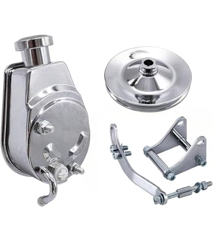 Small Block Chevy Saginaw Power Steering Bracket SBC EWP LWP PS Long Water Pump 2 - View #6