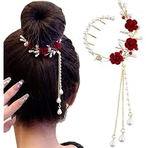 Haarklammern Mit Strass – Blumenmuster Blau, Metall, Für Dickes & Dünnes Haar, Rutschfest