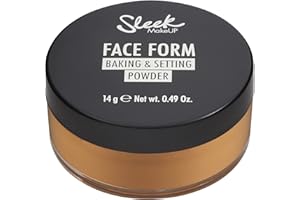 Sleek MakeUP Face Form Baking & Setting Powder, Loose Setting Powder to Lock in Your MakeUP, Lightweight Formula, Medium, 14g
