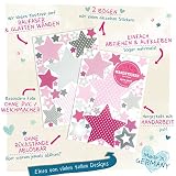 anna wand Wandsticker STARS – Wandtattoo für Kinderzimmer / Babyzimmer mit Sternen in versch. Farben – Wandaufkleber Schlafzimmer Mädchen & Junge, Wanddeko Baby / Kinder - 4