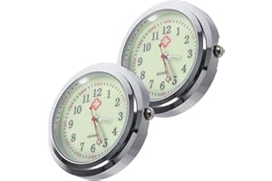 Gatuida Cloche Montre Infirmière Cadran De Montre à Quartz Regardez Le Visage pour L'infirmière Montre De Soins Infirmiers Matériau du Miroir : Miroir en Verre Ordinaire Silver