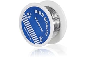 VCSJW Fil à souder avec flux - 30 g - 0,8 mm - Fil à souder avec noyau de colophane - Pour soudure électrique électronique, bricolage, réparation (60/40)