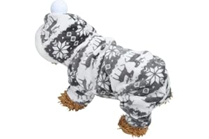 CIKONIELF Szczeniak ubrania dla zwierząt bluza z kapturem jesienno-zimowa miękkie pluszowe ubrania dla psów bluzy dla małych psów szczeniak ogólny strój (XL)