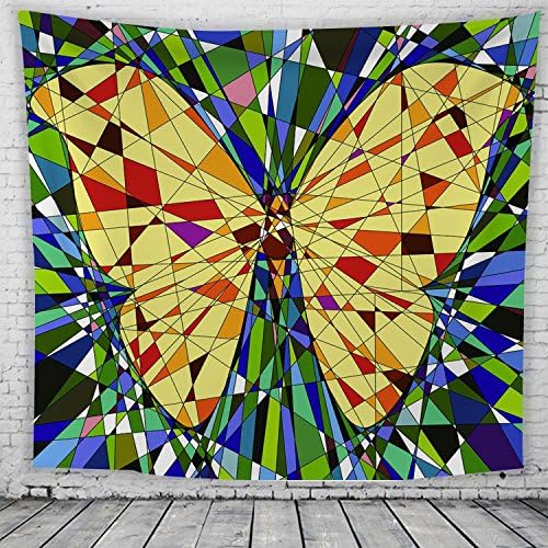 Butterfly Printing Tapestry Home Hanging Cloth Sheet Coverlet Picnic blanket Bedspread Curtain Decor Table Couch Cover Beach Yoga Throw , gt-mhhd-12 , 130cmx150cm