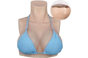 ‎MINAKY Minaky Silikon Brustformen, Lebensechte Falsche Brüste Brustprothesen, Crossdresser, Cosplay, Transgender Prothese, Mastektomie Gefälschte Brüste，Silikon D cup，Gelb