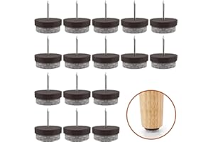 PUERHUACI Tacos para Sillas,80 Piezas Fieltro para Muebles,Protectores para Patas de Mesa 22mm,Almohadillas de Fieltro para de Silla,Clavo de Almohadilla de Mueble Protector Patas Sillas