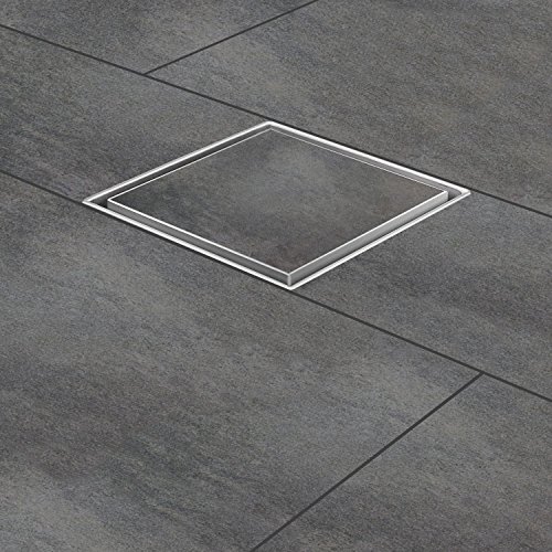 Zelsius – Moderner Edelstahl Duschablauf, verschiedene Modelle und Größen, Duschrinne (Gladstone, 30 x 30 cm) - 2