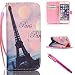 Produktbild iPhone 5/5S/SE Hülle, Tasche Ledertasche Flip Beutel Haut Slim Fit Bumper Schutz Magnetisch Schließung Stehening Soft SchutzHülle Weich Silikon Cover Case Schale für Apple iPhone 5 5S SE