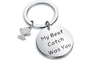 Zuo Bao Fishing Lure Jewelry My Best Catch Was You Fisherman Gifts Funny Keychain For Husband Boyfriend