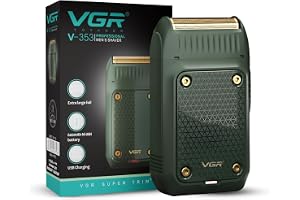 VGR V-353 Electric Ultra-Thin Shaver | Rechargeable Beard & Face Care Razor | Reciprocating Blade System | USB Travel-Friendly Design | Men's Electric Shaver | Green | 2-Year Warranty