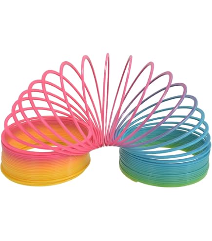 10 Mini Smiley Face Magic Rainbow Springs 3,5 Cm – Jouets Fidget Colorés Bébé & Autisme