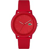 Lacoste Erkek analog kuvars saat silikon bileklik
