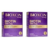 Bioxcin Biotin 5000 mcg | Sa&ccedil; ve Tırnak Sağlığı İ&ccedil;in Biotin | Yorgunluk ve Enerji Metabolizması Desteği | 30 Tablet | Şeker v