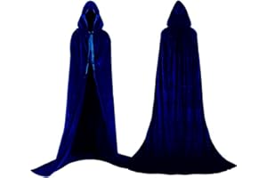 SEINAL Cape Noir con Capucha para Halloween, Cape Hombre, Cape Brucier, Disfraz de Bruja para Adulto/Niño, Disfraz Adulto Disfraz Halloween Carnaval Navidad