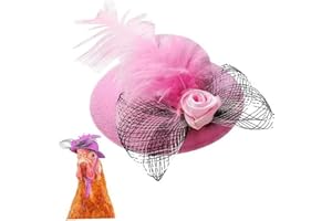 DANLAI Chapeaux De Poulet pour Poules Mini Cap Pets Duck Small Animal Chapeau Plume Hat avec Costume De Show Halloween Élastique Réglable