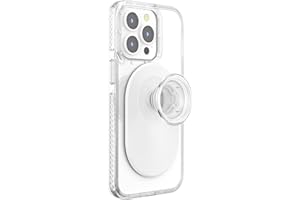 ‎POPSOCKETS PopSockets: PopGrip do MagSafe – rozszerzany stojak na telefon i uchwyt z wymienną górną częścią do smartfonów i etui – przezroczysta biel