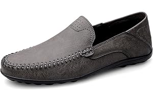ARO LORA Hommes Mocassins Classiques en Cuir pour Loafers Chaussures Penny Confort Mocassin Conduite Plat Chaussures