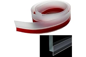 Syiyunrangoma Mampara Ducha - Juntas Para Mamparas de Junta Perfecta Puertas Cristal Goma Extra Gruesa Adecuada Todo Tipo y Habitaciones Impermeable Fácil Instalar Agua Protector Contra Salpicaduras