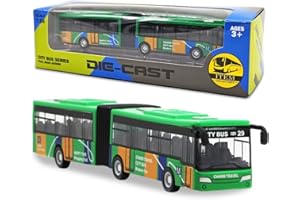YskerrigToy Autobus Giocattolo, Auto Giocattolo Bambino Mini Bus Modello Pull-Back Veicoli Bus Giocattolos Mini Macchinine Giocattolos Educativo per Bambini Regalo di Compleanno(Verde)