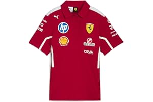 PUMA Scuderia Ferrari F1 Polo Squadra Donna 2025 - Rosso