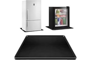 PRITOK Fridge Silicone Mat: 60 x 60 cm Waterproof Refrigerator Floor Protector Mat, Multifunction Silicone Floor Ma t with Raised Edge for Refrigerator, Washing Machine, Dryer, Wine Cabinet