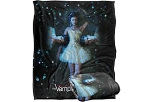 LOGOVISION VAMPIRE DIARIES Damon (Somerhalder), Elena (Dobrev), Stefan (Wesley), Optimalweiche Kuscheldecke mit seidiger Haptik 152 x 127 cm